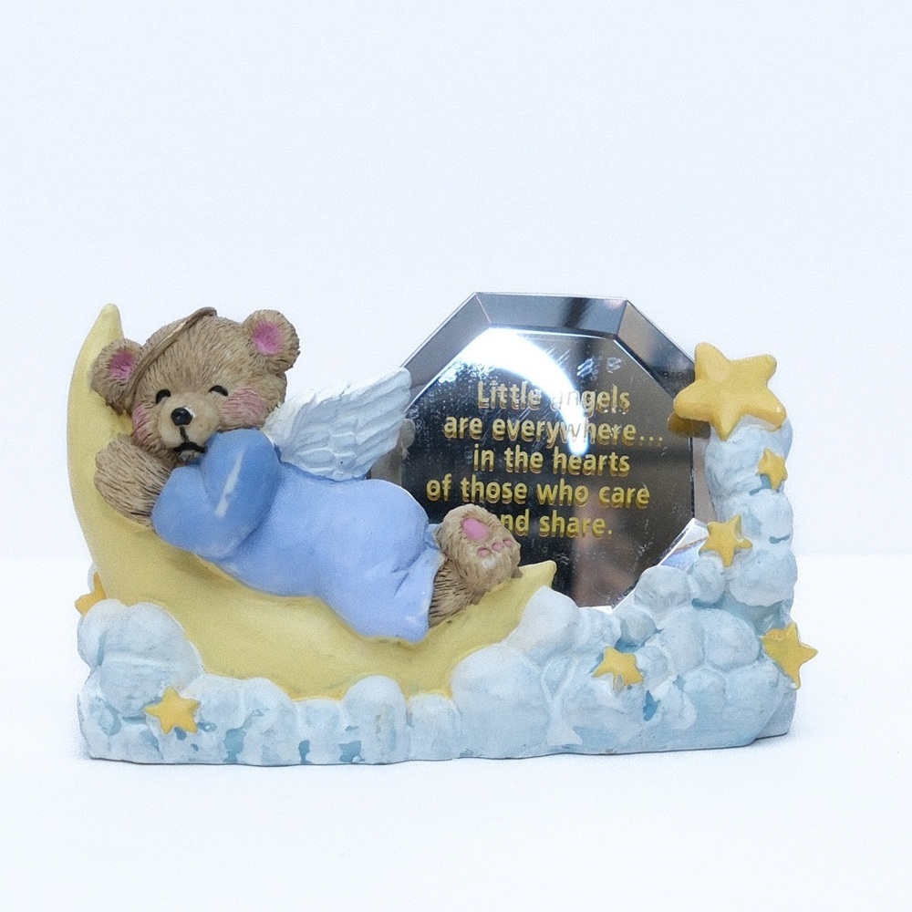 C.M.P. Angelic Bear Figure “ little angels are everywhere…” ceramic 90’s Teddy